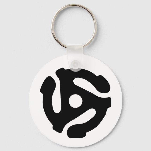 Chaveiro Adaptador de vinilo de 7 polegadas e 45 rpm insere (Frente)