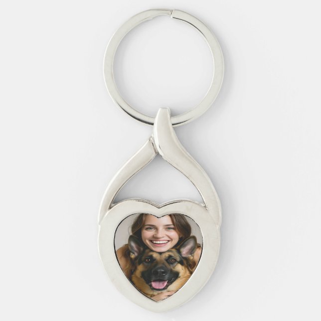 Chaveiro Add German Shepherd Photo Personalize (Frente)