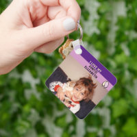 Add name auntie double sided leaves purple