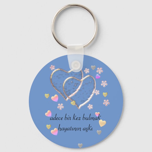 Chaveiro adece bir kez bulmak hayatının aşkı ,personalizado (Frente)