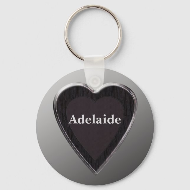 Chaveiro Adelaide Heart Keychain por 369MyName (Frente)
