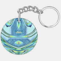 ADELE ~ Verde Amarelo Azul Acrílico ~