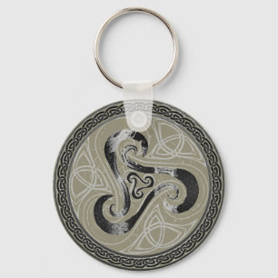 Chaveiro Aderente de nós celtas, celtic Triskele
