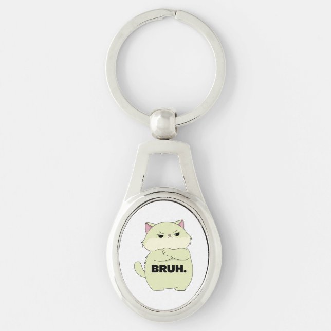 Chaveiro Adesivo Bruh Kitty (Frente)