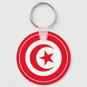 Chaveiro adesivo circular clássico de tunísia