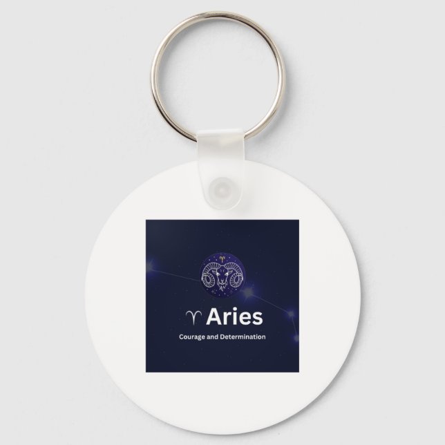 Chaveiro Adesivo do Signo de Áries (Frente)