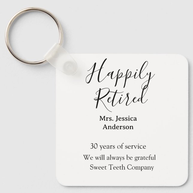 Chaveiro Adição de aposentadoria feliz anos de serviço apos