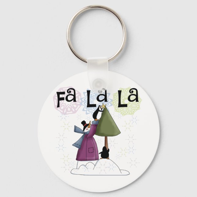 Chaveiro Adicionando Camisetas e presentes de Natal nas est (Frente)