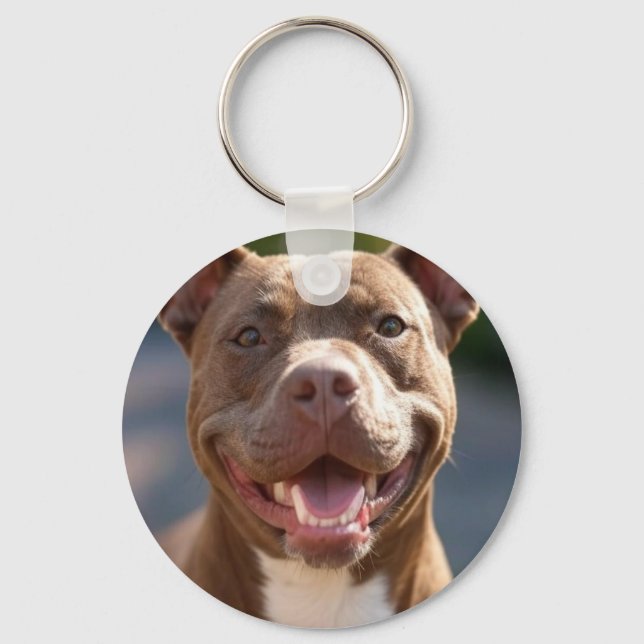 Chaveiro Adicionar Personalização de Foto Bull de Pit (Frente)