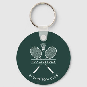 Chaveiro Adicionar Rackets de Nome do Clube de Badminton Íc