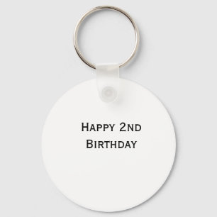 Chaveiro adicionar seu texto personalizado feliz aniversári