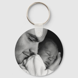 Chaveiro Adicione sua foto do Pai a este melhor Pai