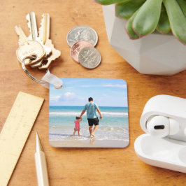 Chaveiro Adicione sua própria foto ou alumínio de texto