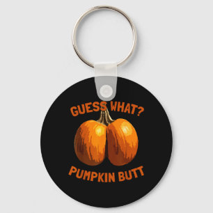 Chaveiro Adivinhe O Que_ Bunda de Abóbora Halloween Engraça