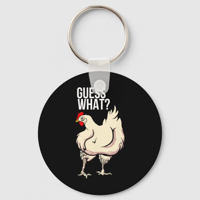 Chaveiro Adivinhe o Quê - Bunda de Frango  (Frente)
