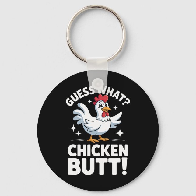Chaveiro Adivinhe O Que Bunda De Frango Clic Design De Piad (Frente)
