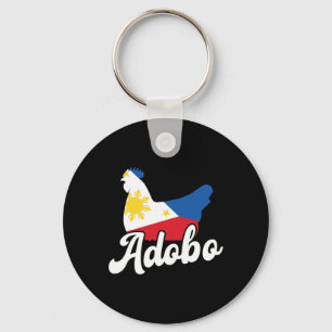 Chaveiro Adobo de Frango Filipino Design Engraçado Orgulho