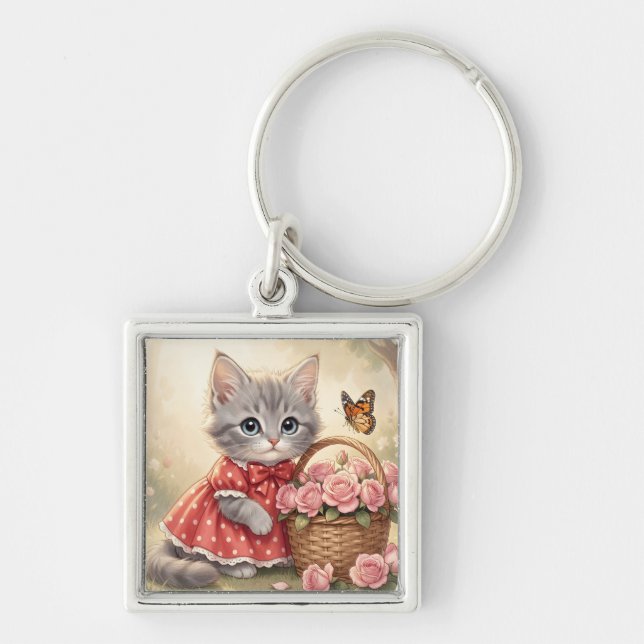 Chaveiro adorable kitten keychain (Frente)