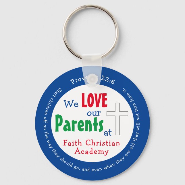 Chaveiro Adoramos Escola Elementar Cristã (Frente)