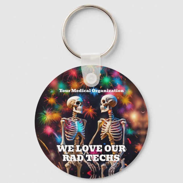 Chaveiro Adoramos Nossos Técnicos Rad com Skeletons Chaveir (Frente)