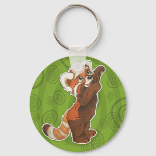 Chaveiro adorável da panda vermelha