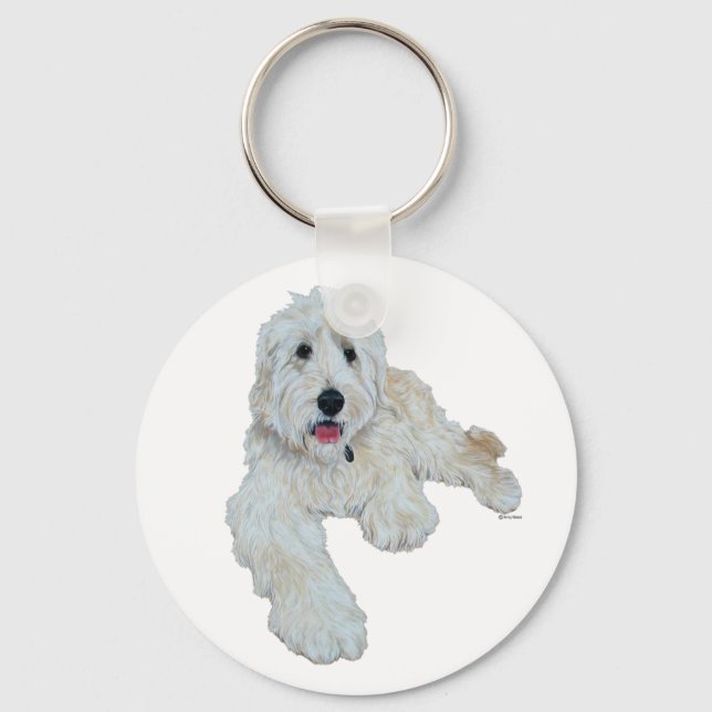 Chaveiro Adorável Goldendoodle (Frente)