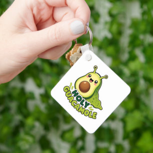 Chaveiro Adorável Kawaii Santo Guacamole Lesma de Abacate C