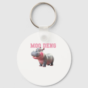 Chaveiro Adorável MOO DENG Baby Hippo Girls Kindergarten Vi