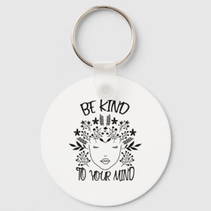 Chaveiro Adorável Para Sua Mente Sensibilização Para A Saúd