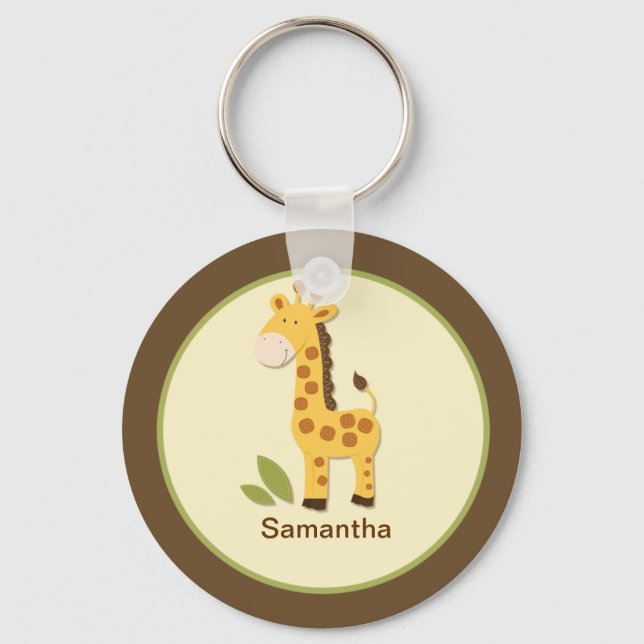 CHAVEIRO ADORÁVEL PERSONALIZÁVEL GIRAFFE (Frente)