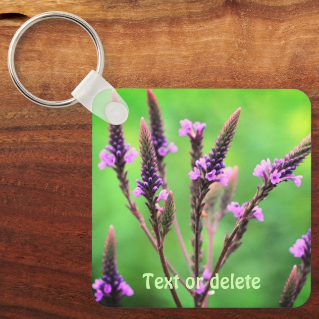 Chaveiro Adorável Vervain Wildflower Personalizado (Frente)