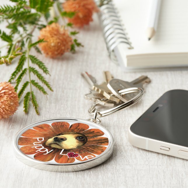 Chaveiro Adormecida, saindo da flor (Lateral)