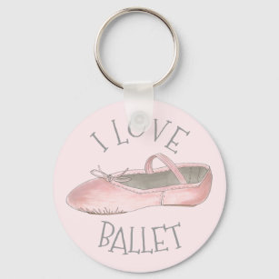 Chaveiro Adoro Balé Ballerina Pink Slipper Dance Professora