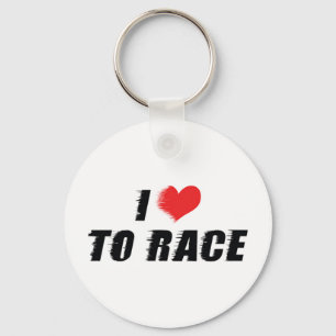 Chaveiro Adoro Coração A Correr - Motocicleta