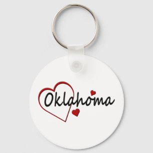 Chaveiro Adoro Corações de Oklahoma