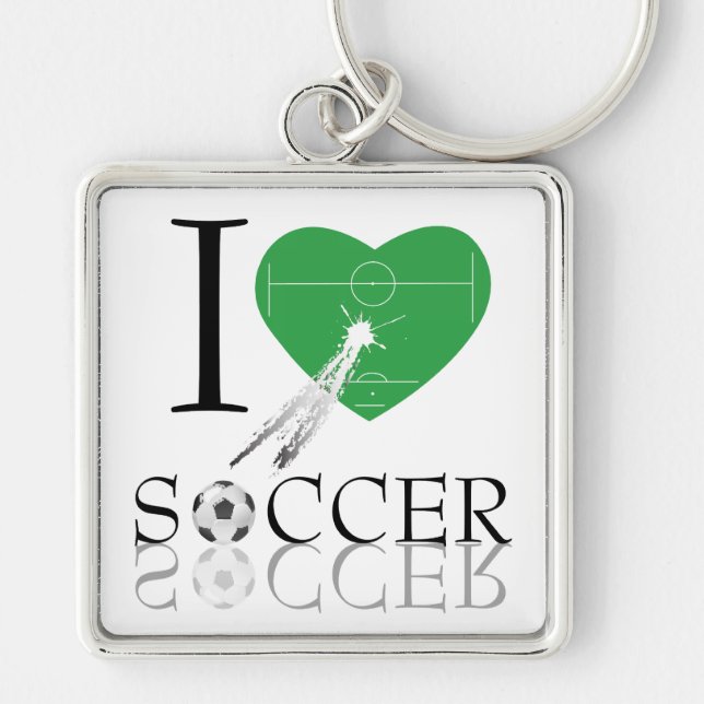 Chaveiro Adoro Corrente de Chave de Futebol (Frente)