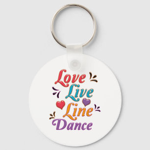 Chaveiro Adoro dança de linha