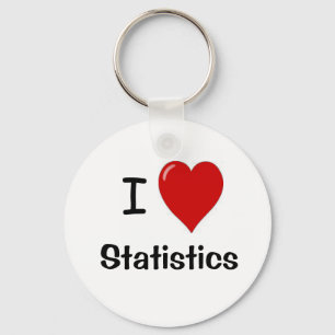 Chaveiro Adoro Estatísticas - I Heart Statistics
