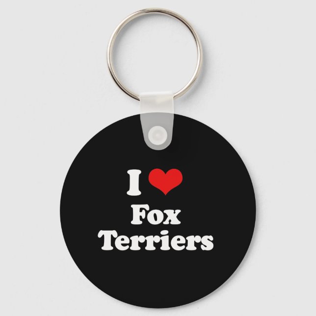 Chaveiro Adoro Fox Terriers (Frente)