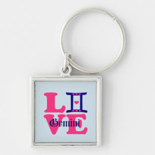 Chaveiro ♊! 😍 Adoro Gemini-Best-Zodiac Sign Premium
