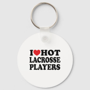 Chaveiro Adoro Jogadores Quentes De Lacrosse I Heart Lacros