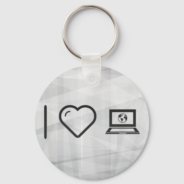 Chaveiro Adoro Laptop da Terra (Frente)