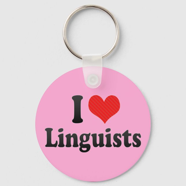 Chaveiro Adoro linguistas (Frente)