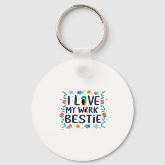 Chaveiro Adoro Meu Trabalho Bestie Clássico