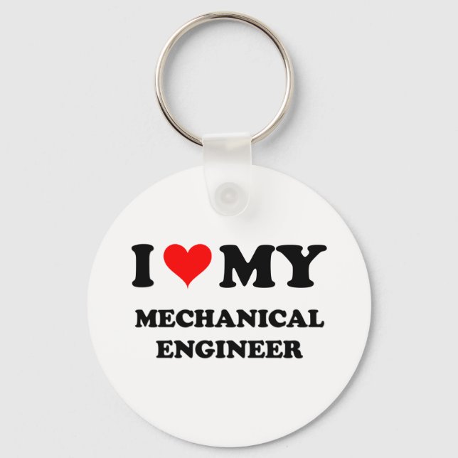 Chaveiro Adoro O Meu Engenheiro Mecânico (Frente)