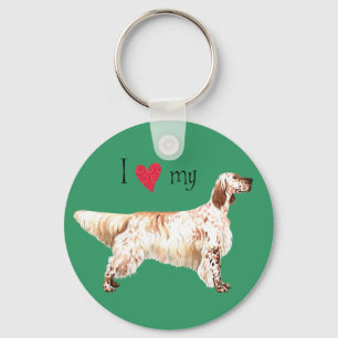Chaveiro Adoro o meu Setter Inglês