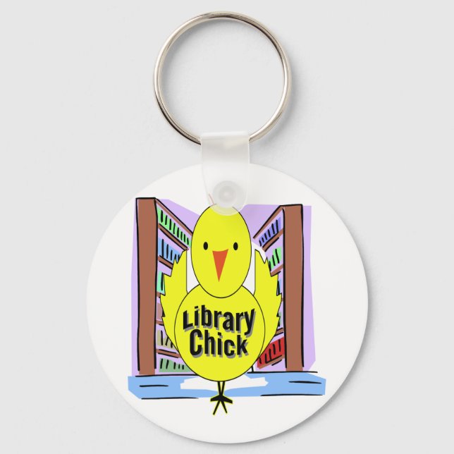 Chaveiro Adoro Pintinhos da Biblioteca (Frente)