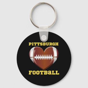 Chaveiro Adoro Pittsburgh Futebol Heart Women Toddler Gir
