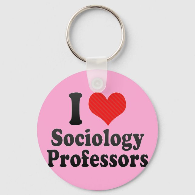 Chaveiro Adoro Professores de Sociologia (Frente)