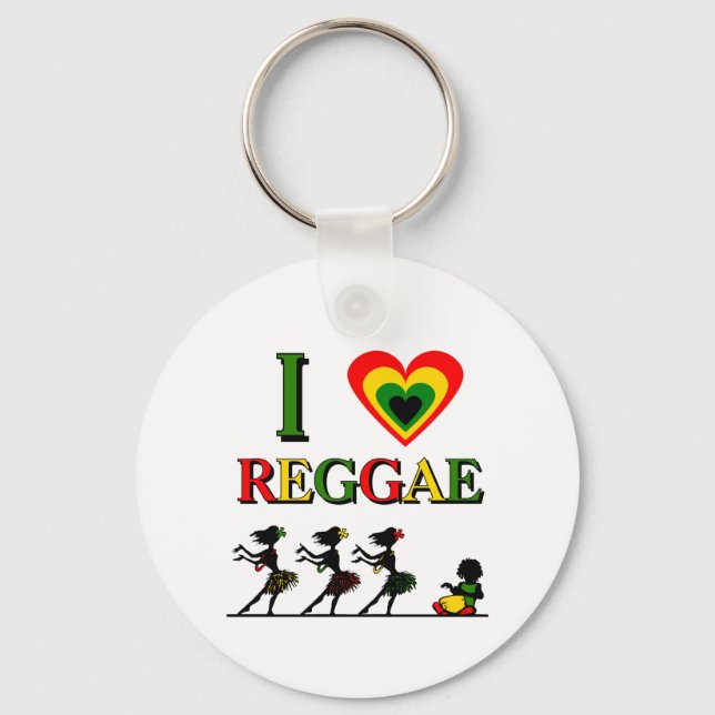 Chaveiro Adoro Reggae (Frente)